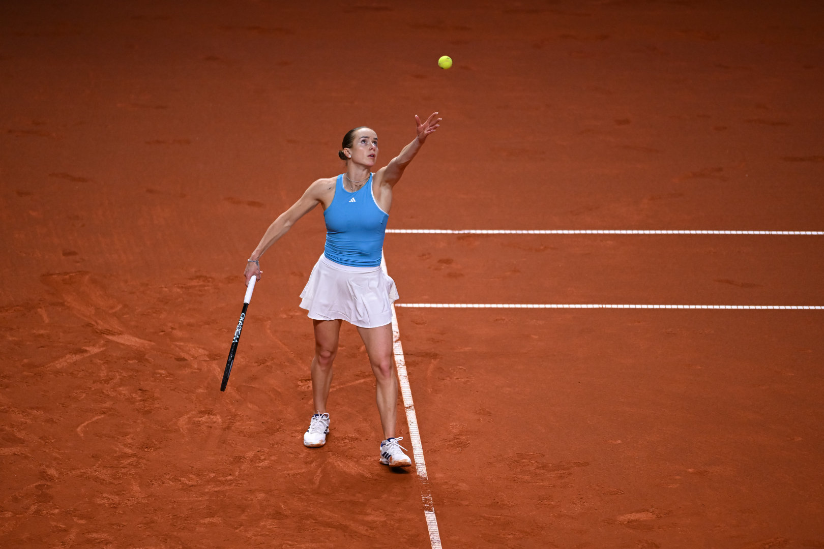 延续赛季稳定发挥🙌WTA500斯图加特站1/4决赛，4号种子斯维托丽娜以7-6