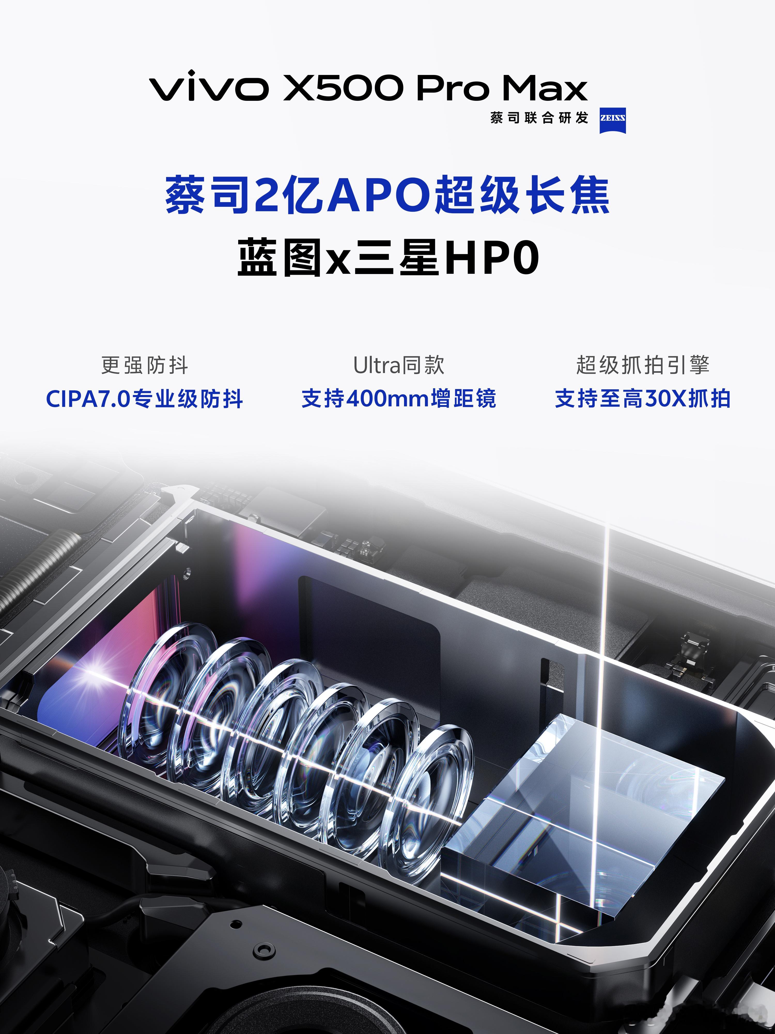 手机界最强长焦又要更新了，懂我意思吧X500这一代，两颗超级长焦，都很“灭霸”