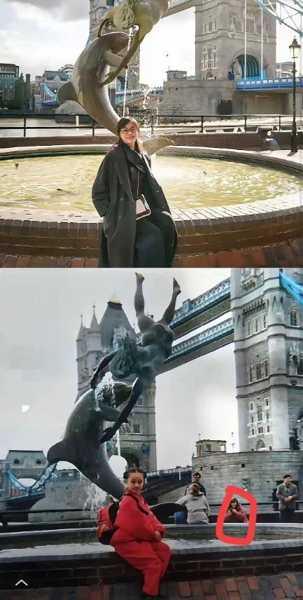 孙俪走了不是回老家而是去了英国，换了新的身份她在社交平台甩出两张伦敦大
