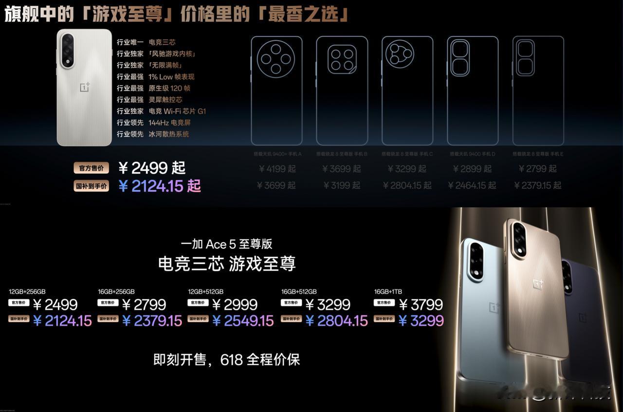 售价正式公布：12GB+256GB2499元国补到手价：2124.15元