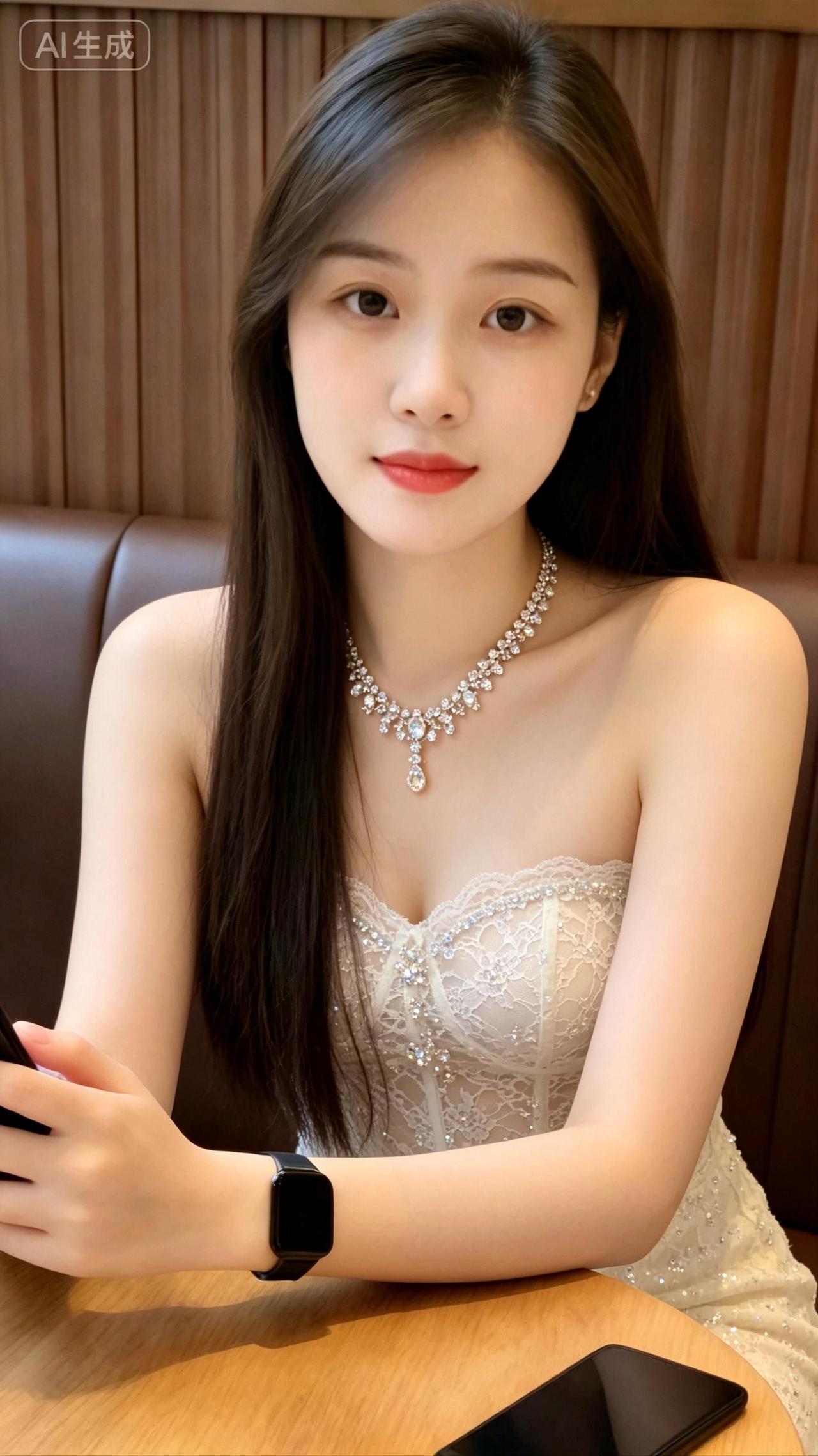 AI蕾丝珠宝造型