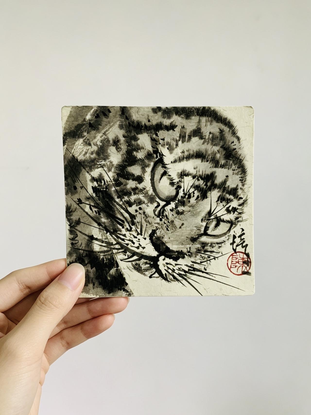 手绘水墨画画画就是玩书画传统文化