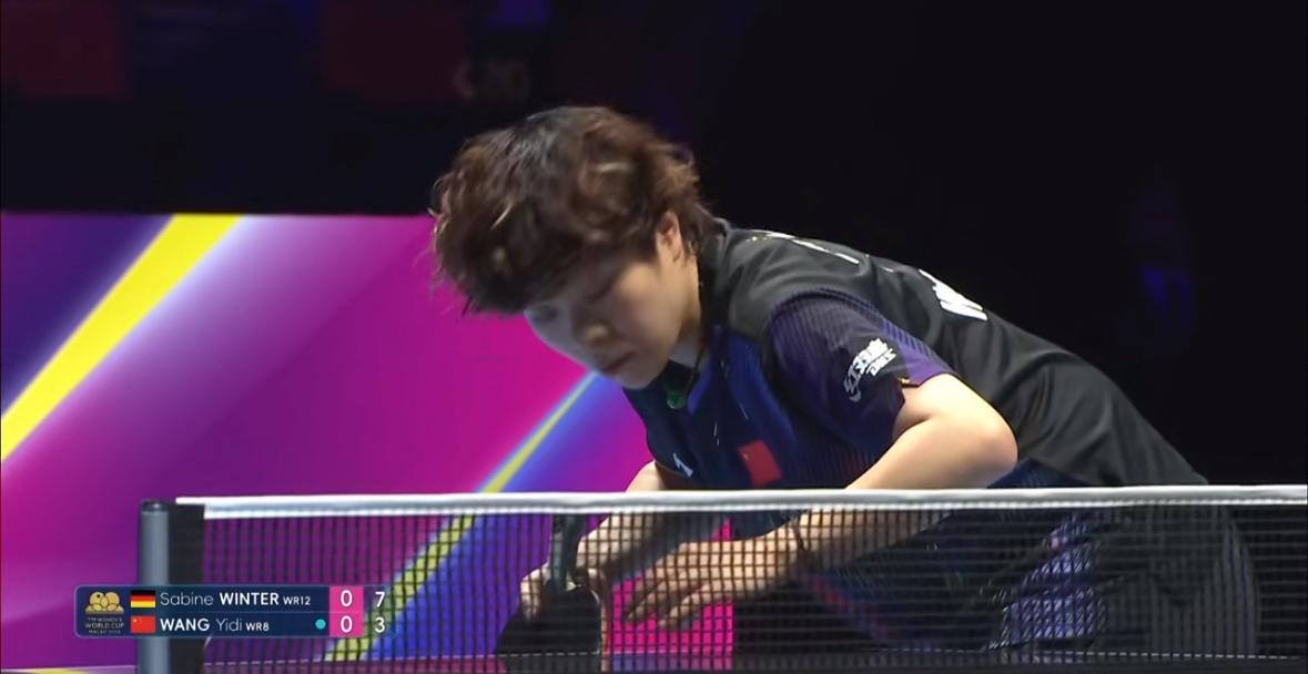 太遗憾😞王艺迪0:4温特，无缘澳门世界杯4强！4月4日澳门世界杯女单1/4决