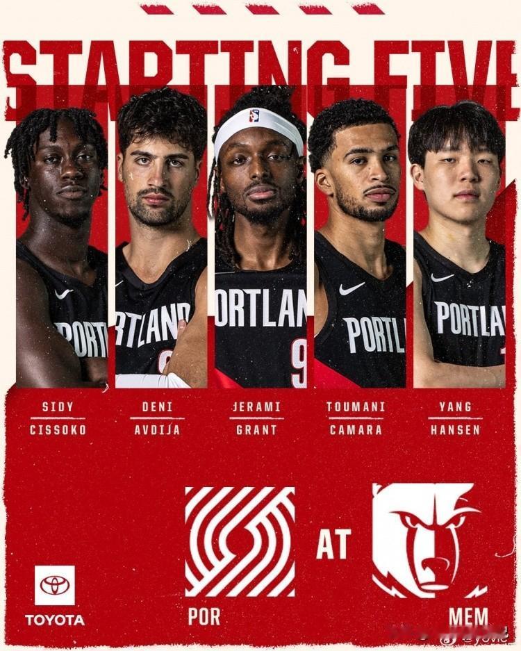 迎来人生高峰，首次代表开拓者首发出战！！我们看到，今天对阵灰熊的比赛，主教