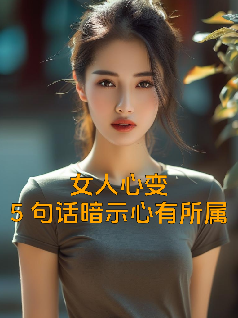 女人心变，5句话暗示心有所属