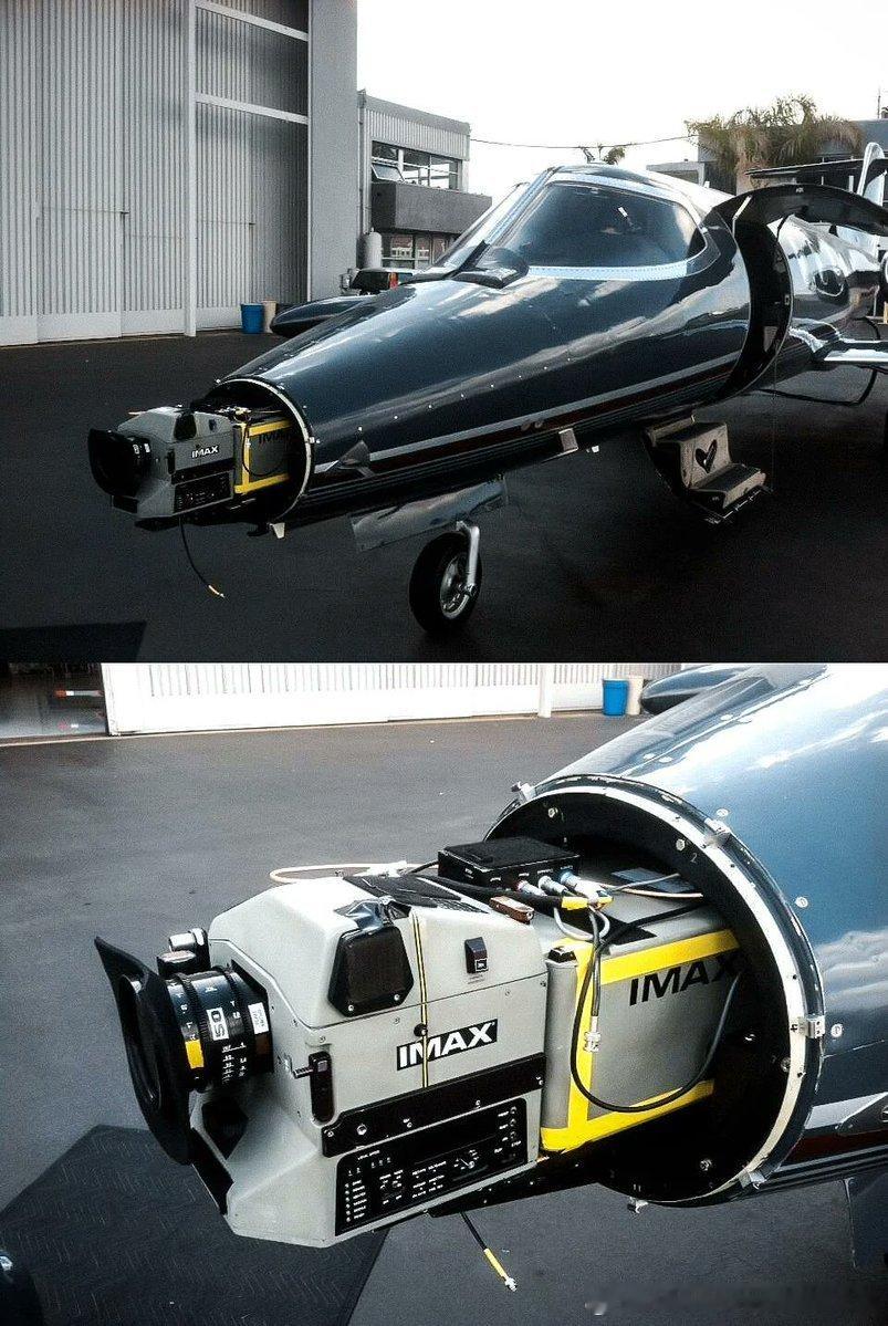 为了拍摄《星际穿越》的场景，剧组在一架利尔25型喷气式飞机的机头安装了一台IMA