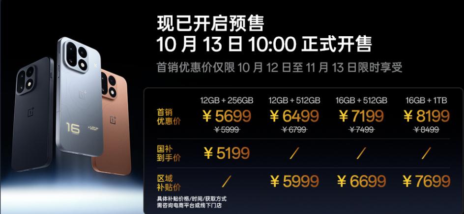 昨天晚上，一加16正式发布。起售价5699元起，与上一代一加15首销价相比，起售