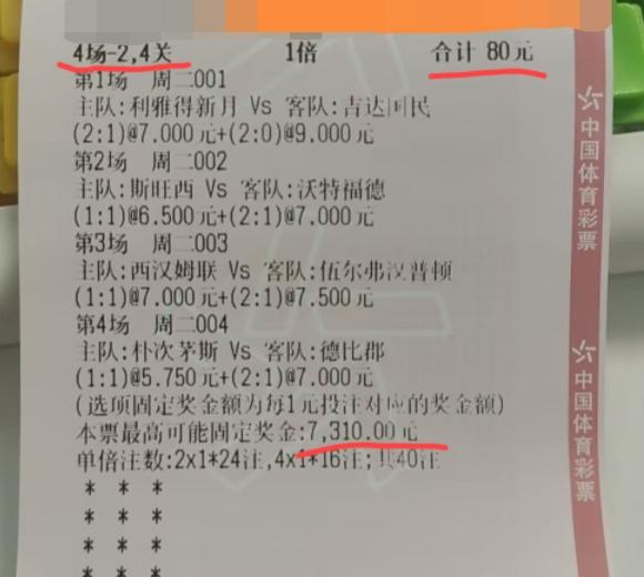 这张“猜比分”的彩票能不能保本？评论区居然有好几个网友说“保本应该没有问题”？