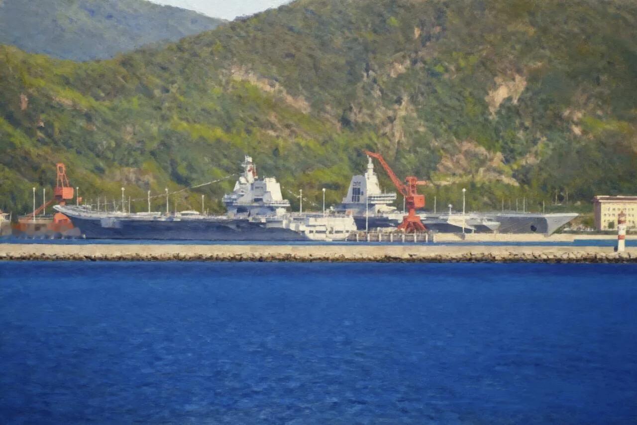 这张照片让人看了感慨万千！1996年解放军台海大演习的时候，虽然主力舰艇大量