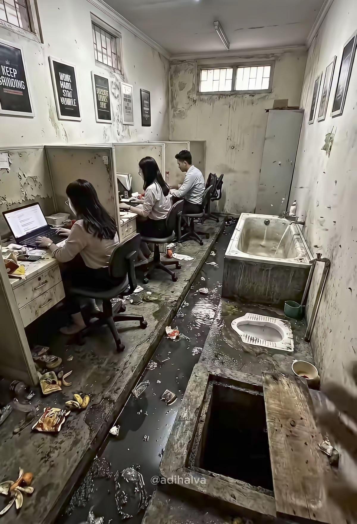 给你180块钱一天，你愿意在这样的环境下工作吗？