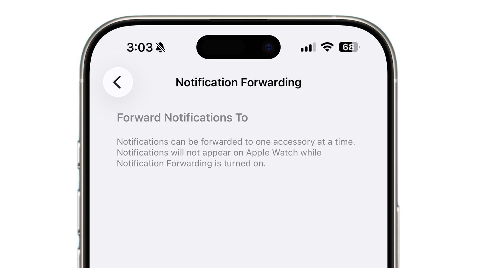 【iOS26.3为第三方可穿戴设备新增通知转发选项】iOS26.3新增了