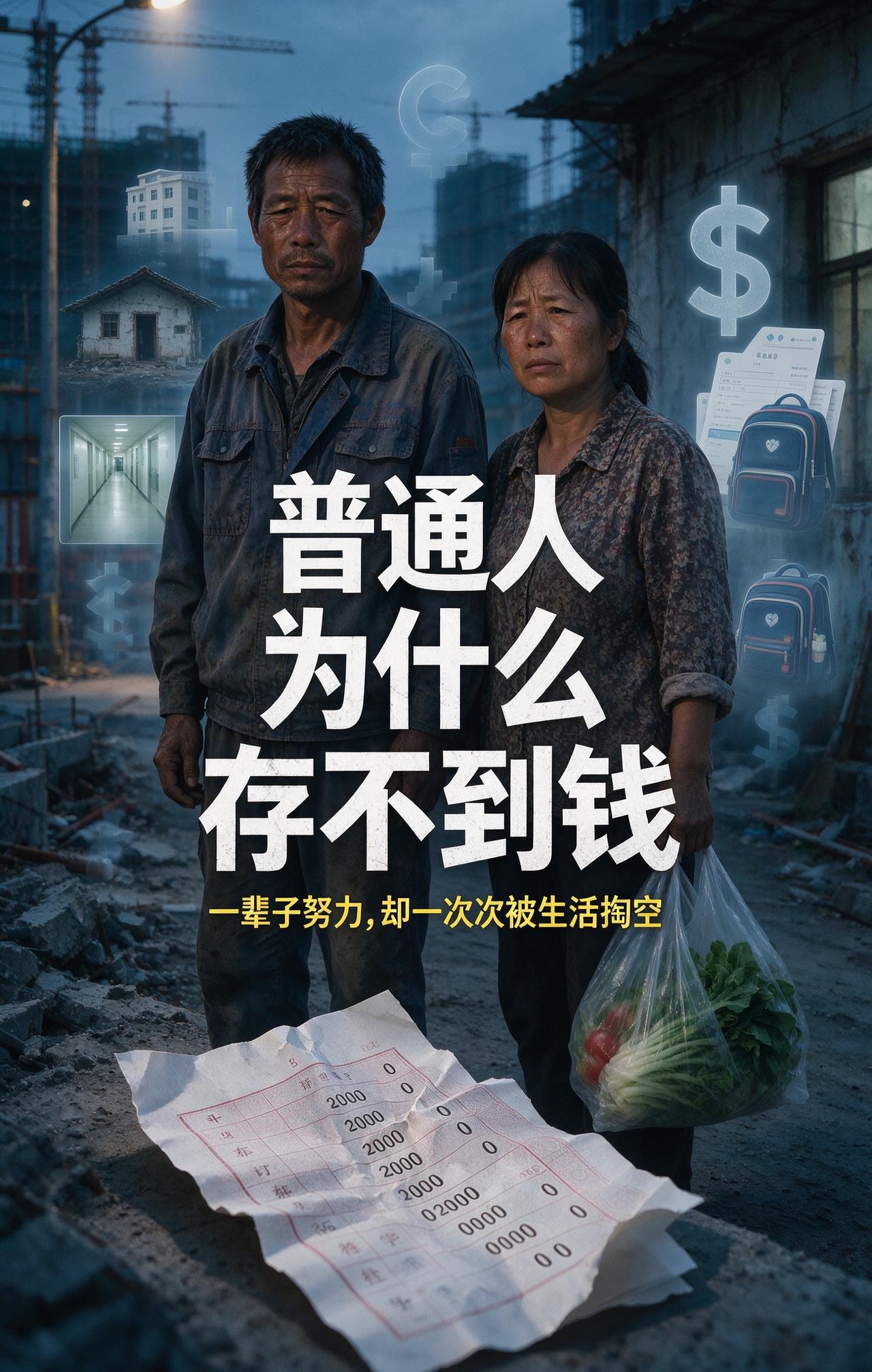 看看这一对农民工夫妇的经历，就知道普通人为什么一辈子存不到钱。2000年的时
