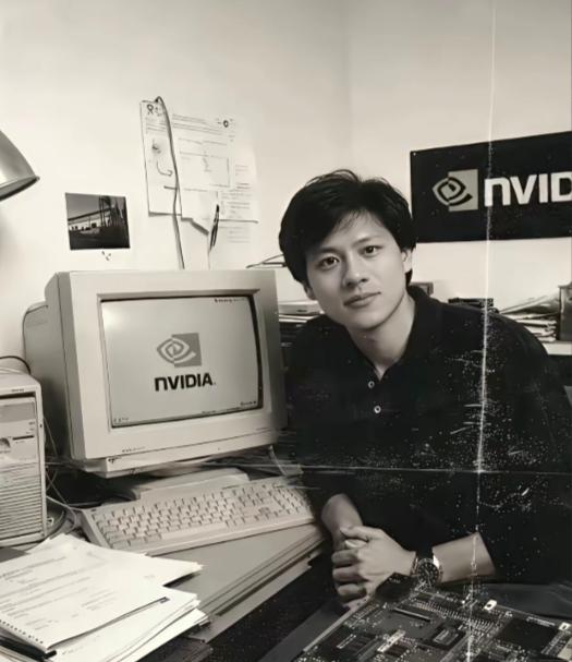 世界华人首富黄仁勋年轻时真帅呀，不输明星，这张老照片拍于1993年，那年他刚满3