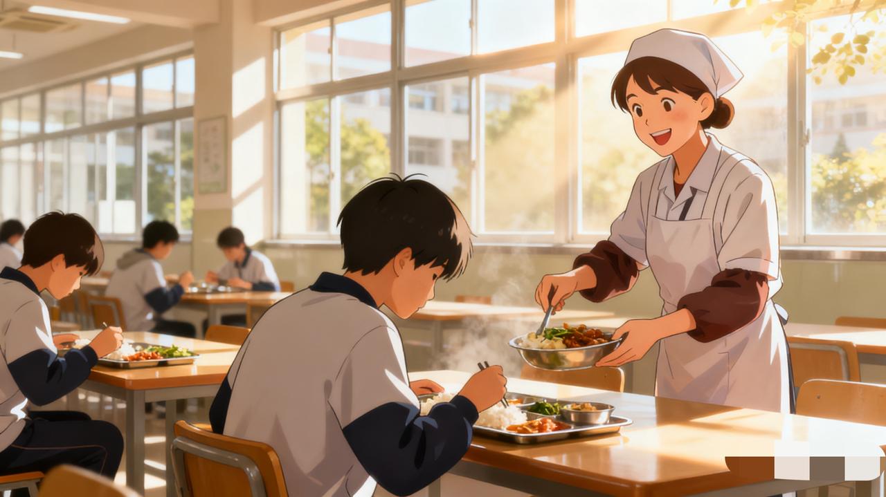 “阿姨，打份白菜。”南理工食堂里，总有人点最便宜的菜，就着免费汤在角落吃饭。