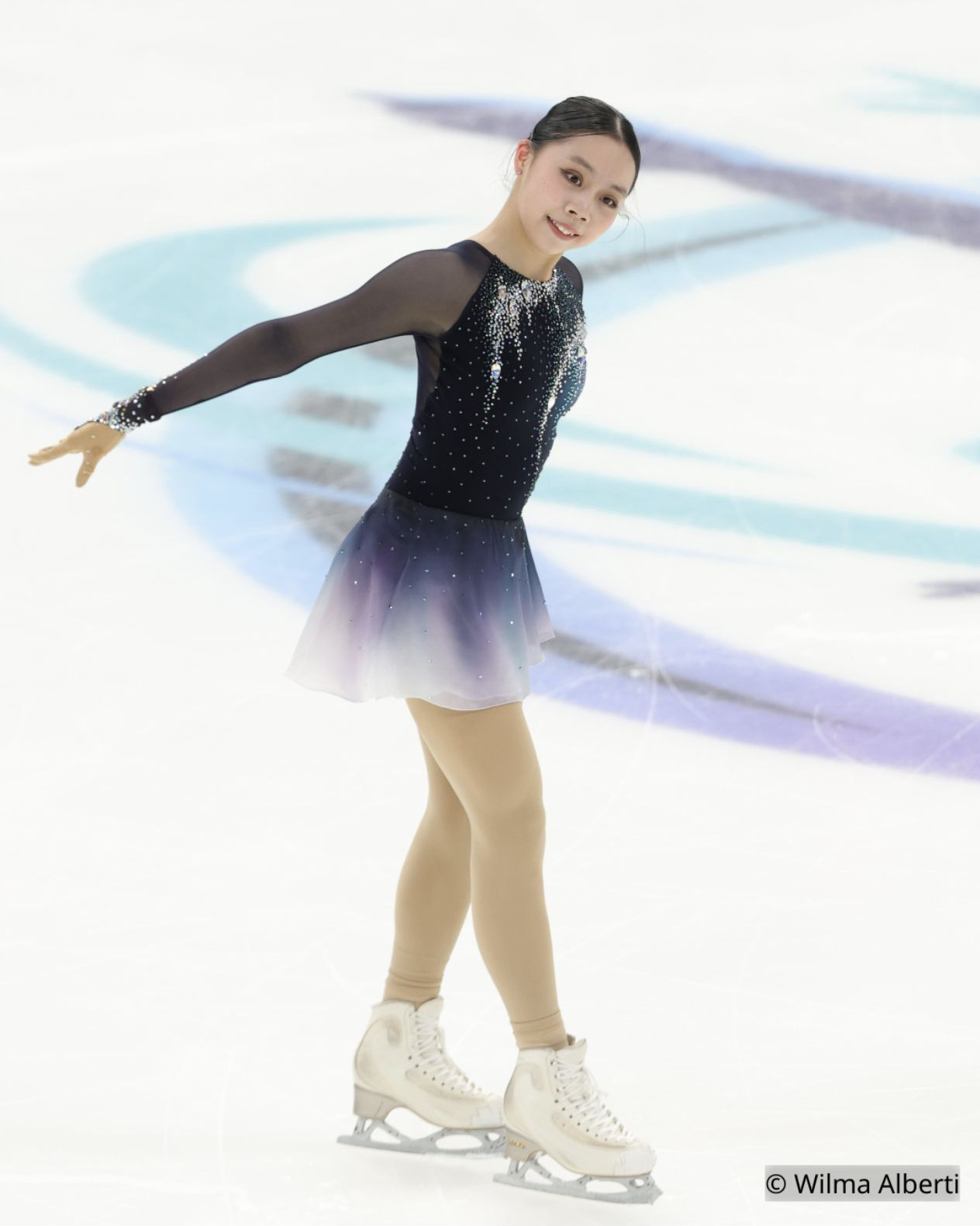 王一涵六六自由滑图片📸WilmaAlberti2026年世界青少年花样