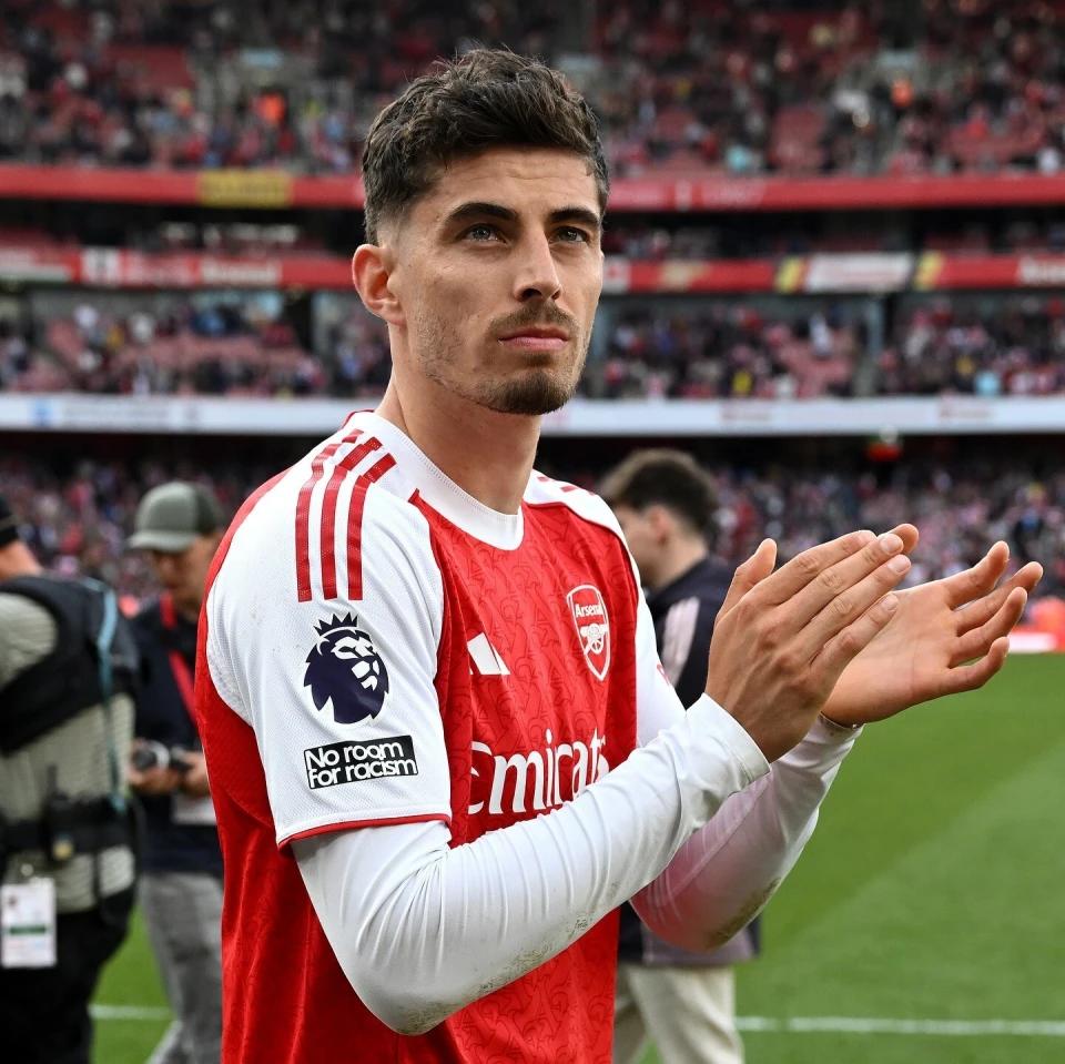 你可以说哈弗茨很多时候，球都打不进，可是在关键的时刻，他总能站出来进球，让球队品