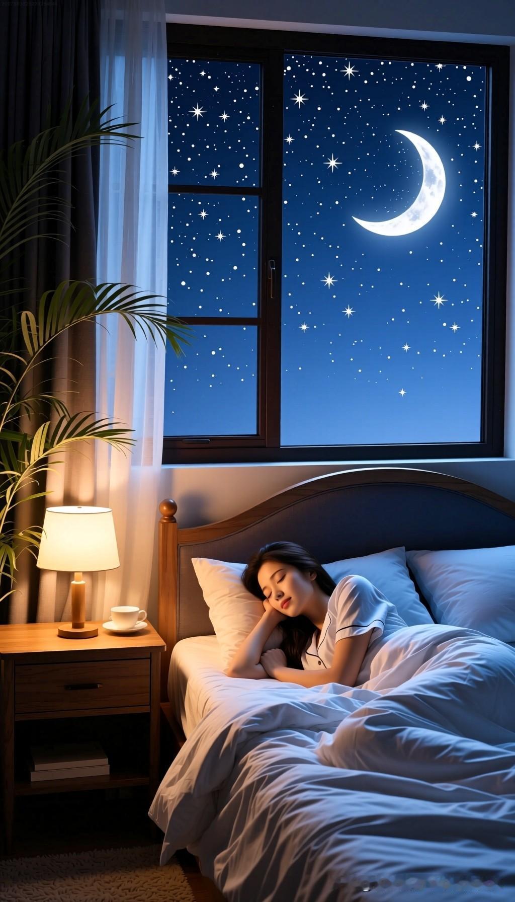 亲爱的，夜已深，星光点点，今晚的天空像在为你守候。愿你带着一天的疲惫，卸下所有的