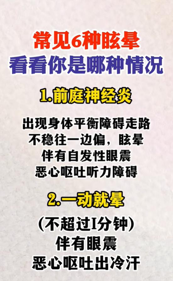 耳鸣眩晕、走路发飘，看看你中招哪类眩晕？