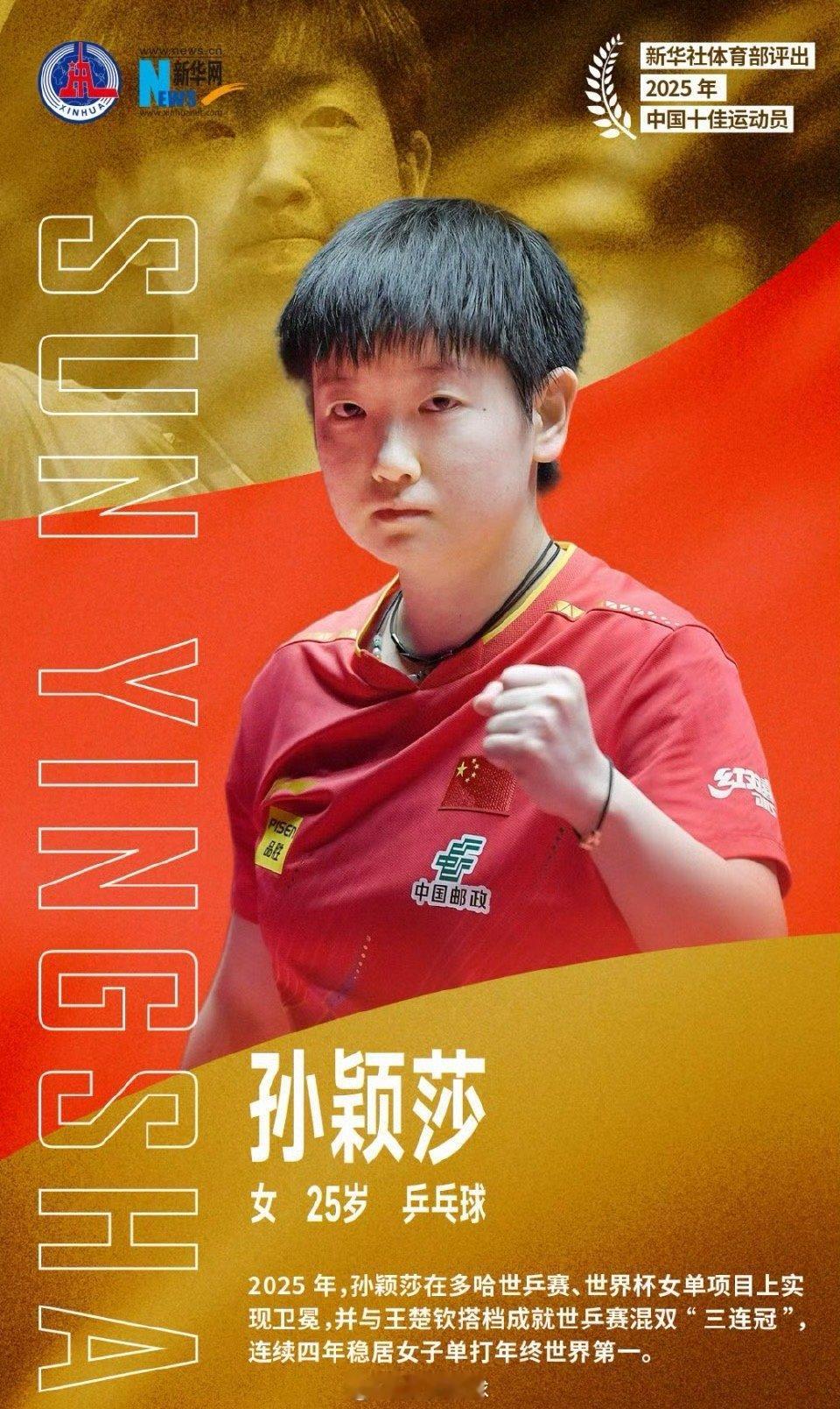 河北省肯定孙颖莎十四五期佳绩河北省通过官方媒体高调肯定孙颖莎在2025年（“十四