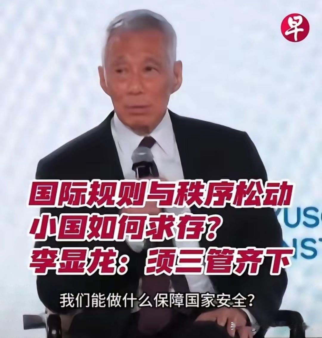 新加坡李显龙再次针对中国发言，大国博弈间的棋子而不自知新加坡国务资政李显龙近
