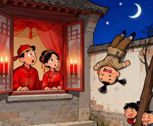 新婚夜里，新娘对新郎说:“你浑身上下没有我能相中的，我就是相中你的……”话还没说