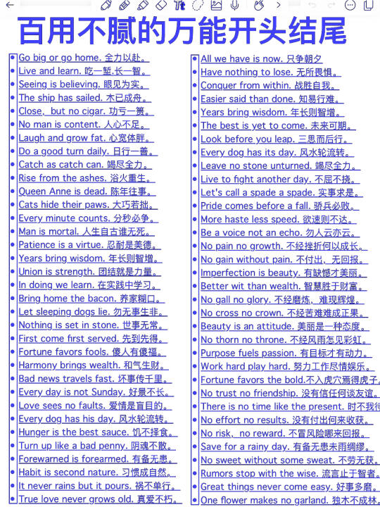 直接背诵！高质量作文开头结尾！你的写作稳了