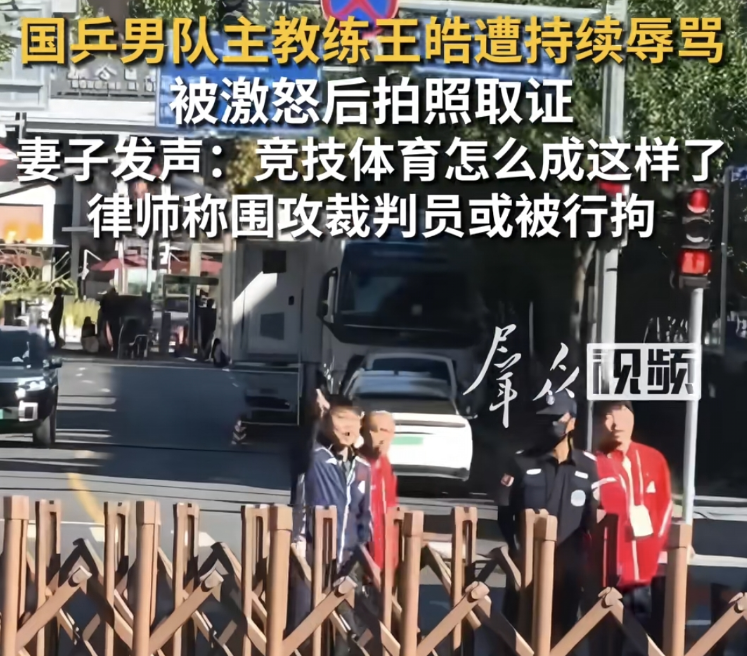 终于明白王皓为何与球迷互相拍照？原来他在固定证据！当时我听有人喊：林诗栋！上一单！然后就看到王皓与球