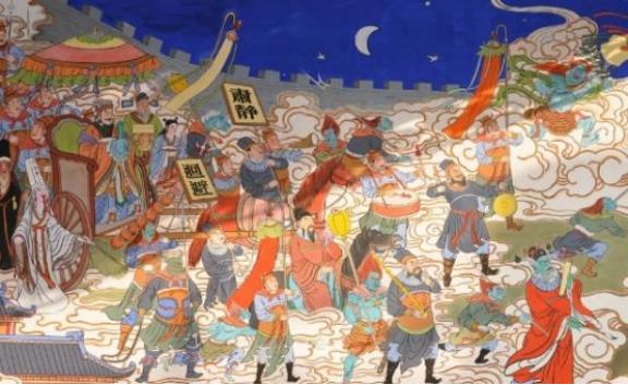 古代，有个书生在城隍庙扫地，他嫌弃神像碍事，就随口说道：“大鬼、小鬼都出去，省得