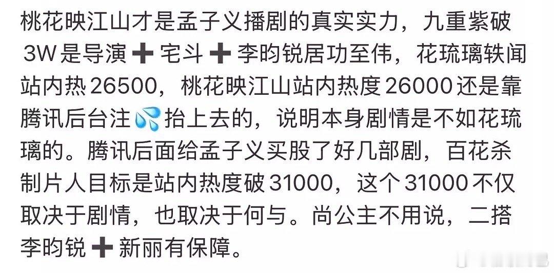 瓜主说九重紫破3W靠的是导演➕宅斗➕李昀锐​​​