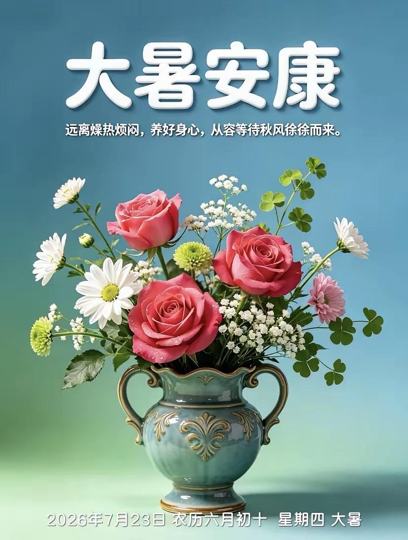 大暑到啦，这可是夏天最后一个节气，热到了全年顶峰。白天气温常常超35摄氏度，