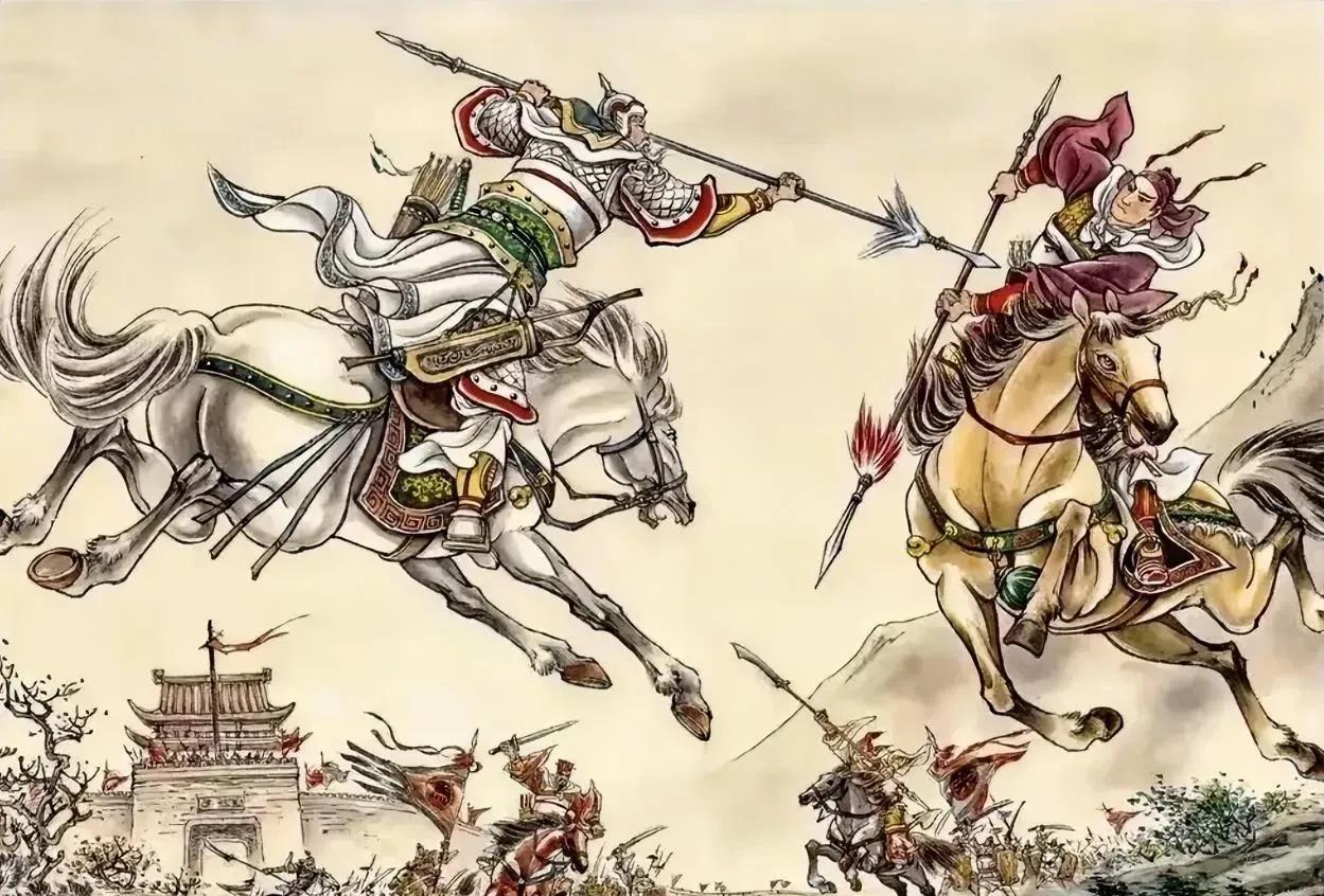 杨家将玉面虎杨怀玉，在白沟河枪挑辽国四将，夹死一将，威震宋辽两国，辽国大帅耶律登
