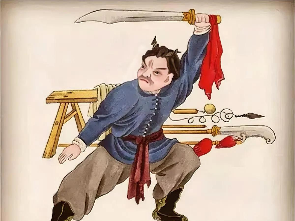 一天，李苦禅下班时，路遇一个卖艺人耍刀，看了半晌，他摇摇头：“这刀耍的不咋地!”