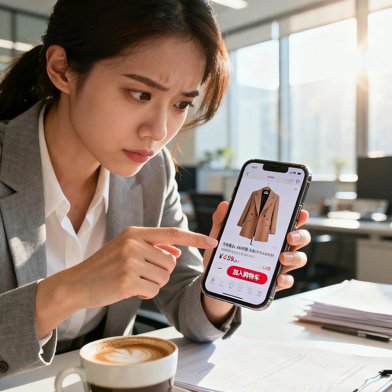 买贵衣服总犹豫？咱普通人的消费纠结谁懂啊逛商场看中件质感好的大衣，一看价签