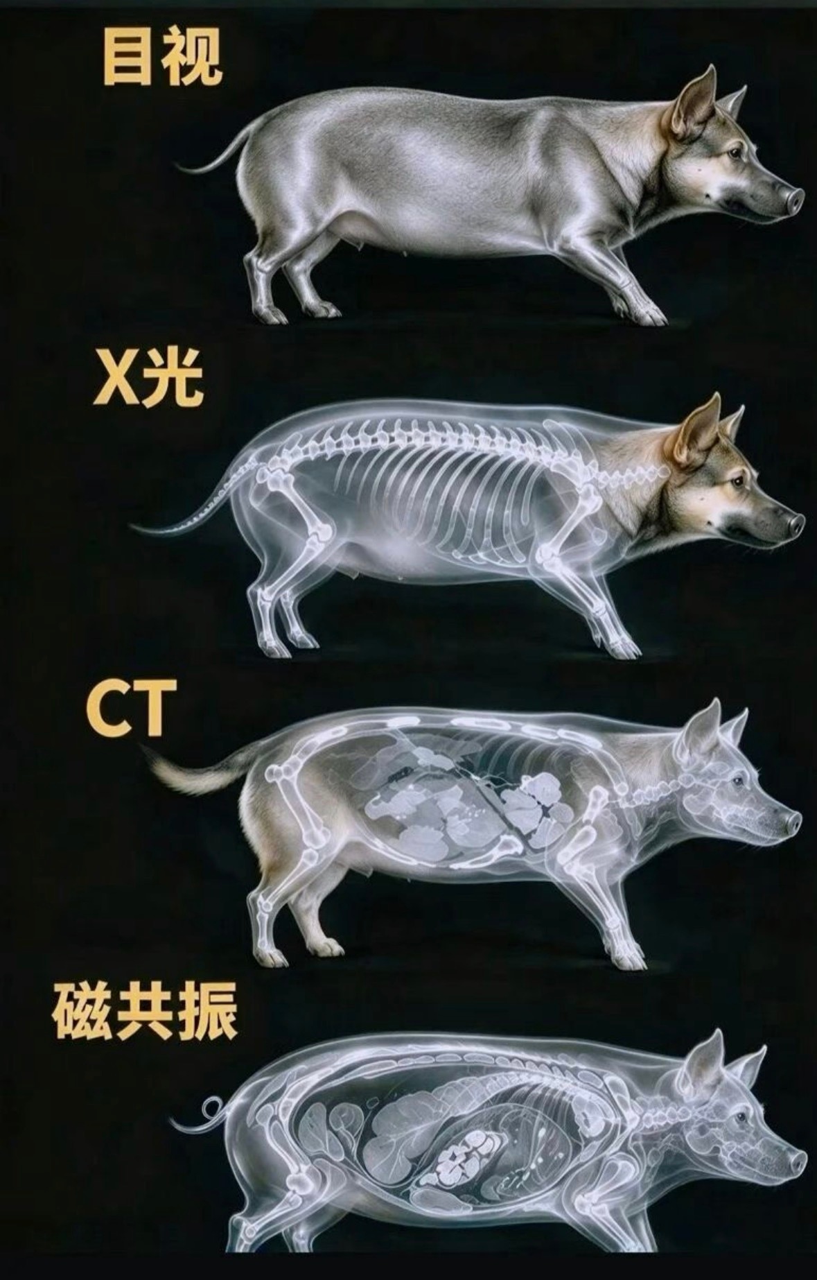 一张图看懂X光、CT、磁共振有什么区别​​​