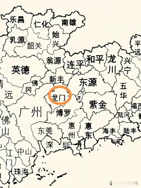 惠州运气最差的城市当属龙门县。龙门县位于惠州市最北端，与广州、韶关、河源交界