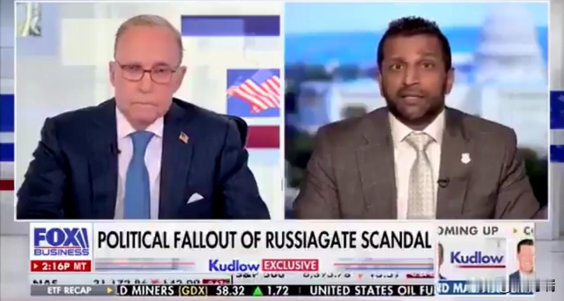 美国联邦调查局局长卡什·帕特尔（KashPatel）在接受福克斯商业频道（Fo