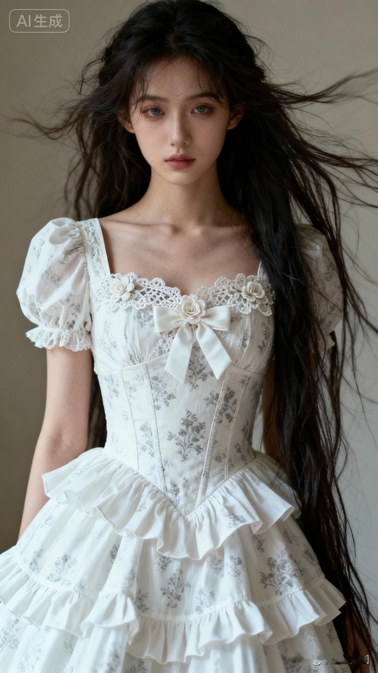 梦幻少女风，蕾丝花边裙，甜美可人！🌸👗