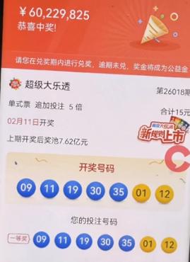 6022万得主的经历是普通人中奖的真实写照：本人为滴滴司机，晚上酒后突然想起用家