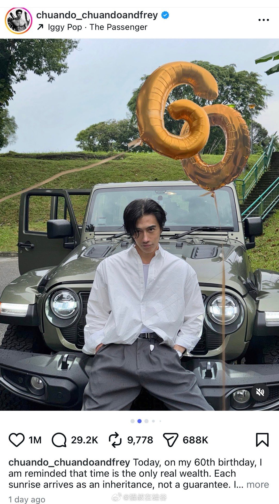 刚满六十岁的新加坡男模陈传多，因为过于逆天的外貌成为网络焦点。除了眼睛还可以看出