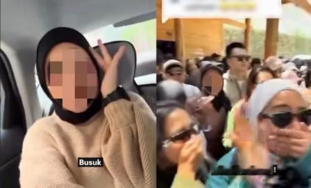 一群马来西亚游客在中国旅游，当众捂着鼻子，用马来语大喊“好臭”、“都不洗澡”。视