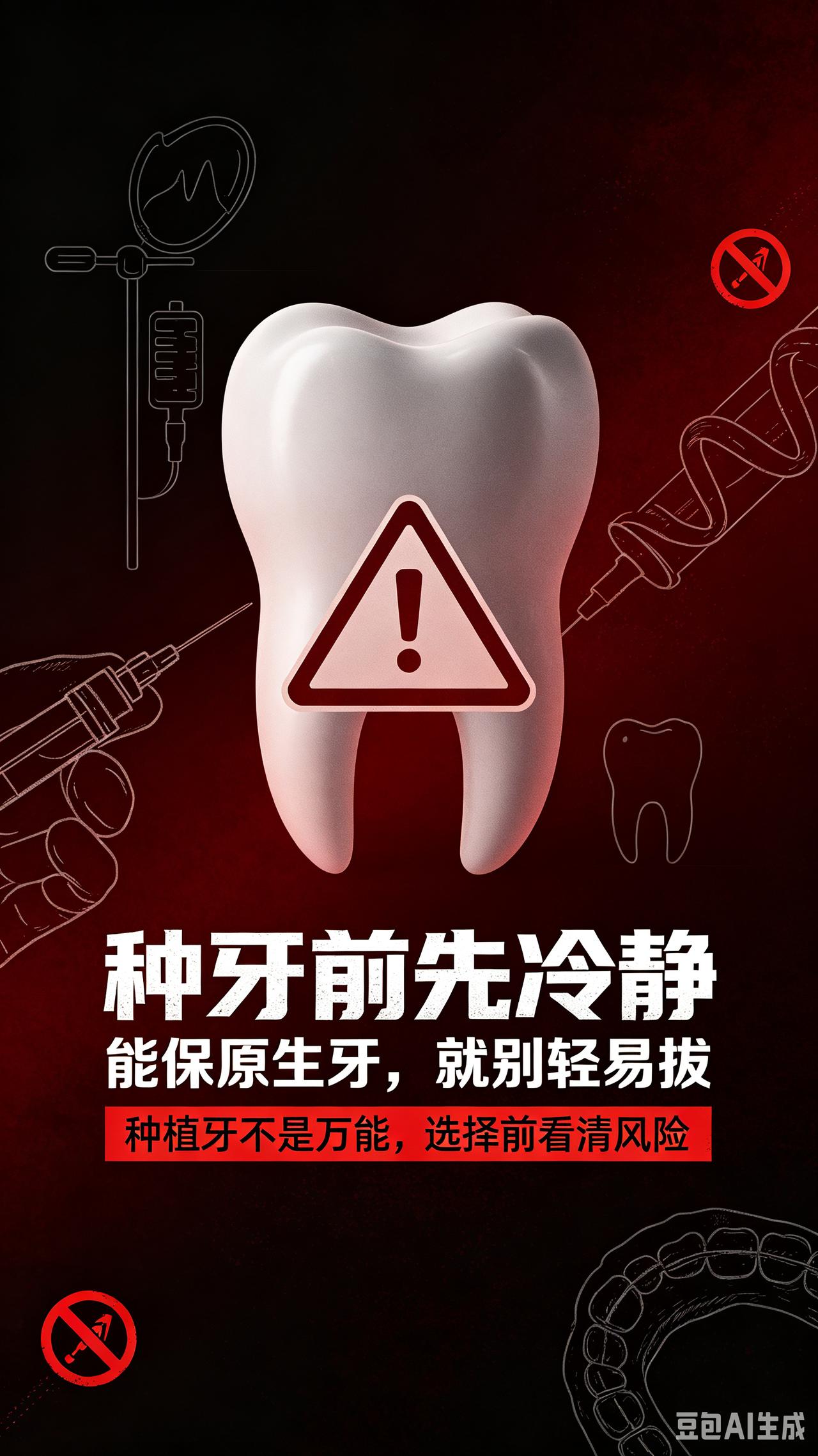 种植牙一定要慎重决定世界上没有后悔药可买朋友们，今天说句掏心窝子的话——