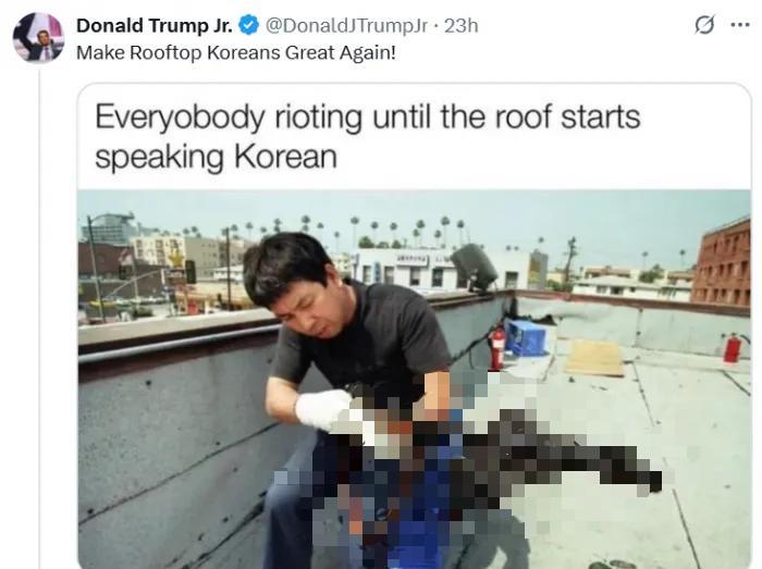 这次韩国网友真的破防了：你们美国人能不能不拿我们开玩笑了？在洛杉矶的背景下，特