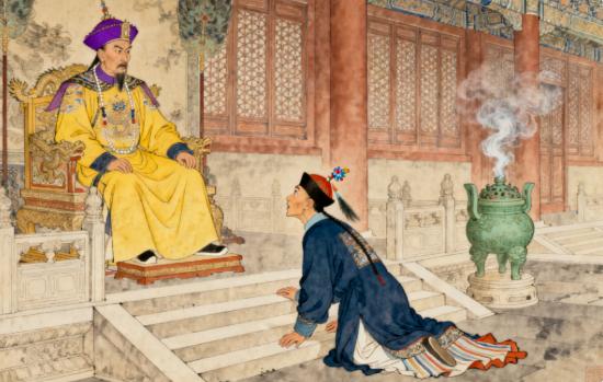 一日上朝，刘墉跪地说：“皇上，您犯下大罪，给我50000银子，当封口费！”乾隆一