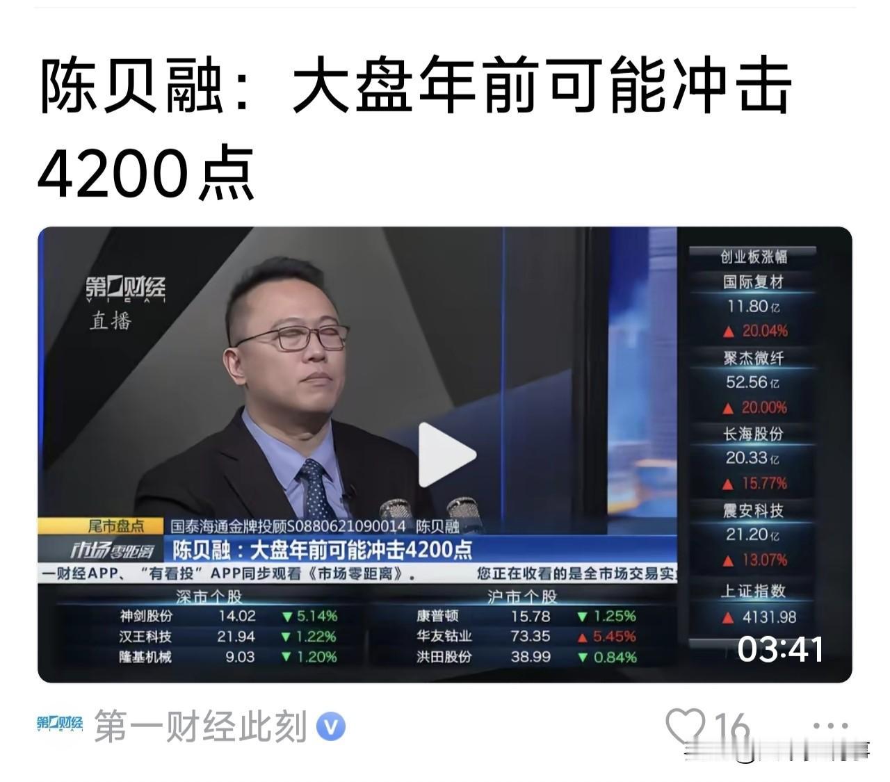 过两天就要开市了，不少专家学者对年后大盘走势做出了预测。但早在半月前，有人对年