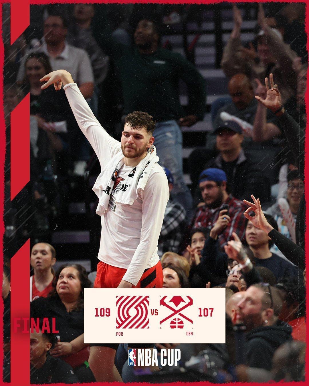 掘金又在NBA杯赛失手了同组对手都要庆祝了唯一落寞的就是DNP的瀚森了，越有成绩