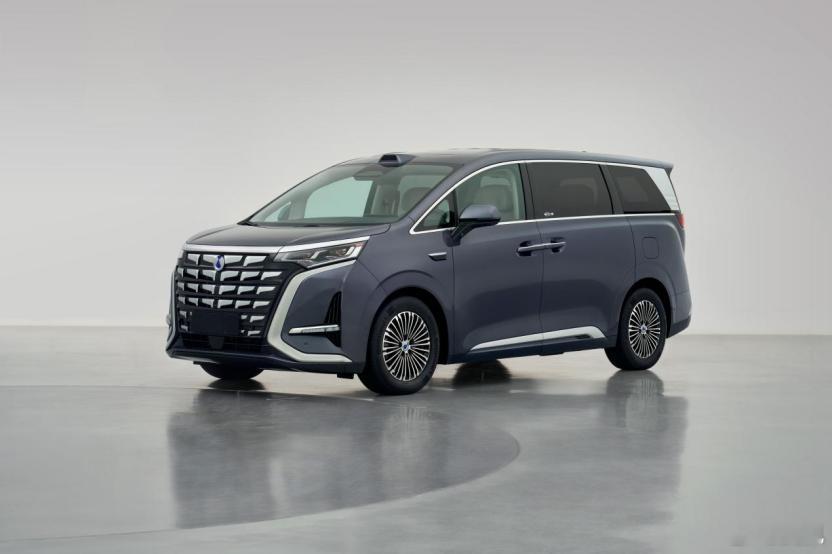 腾势D9新款发了申报图：你看到的：前脸微调、前电机340kW后电机70kW；我知