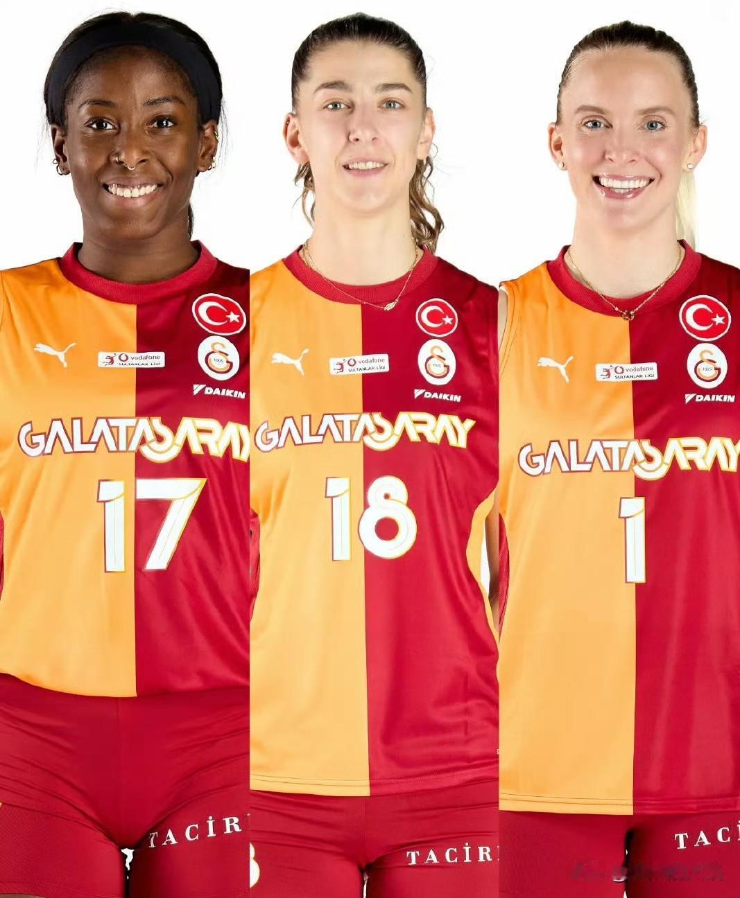 加拉塔萨雷女排通报球队伤病情况：1、弗兰蒂在训练中受伤后，经过俱乐部医生的控