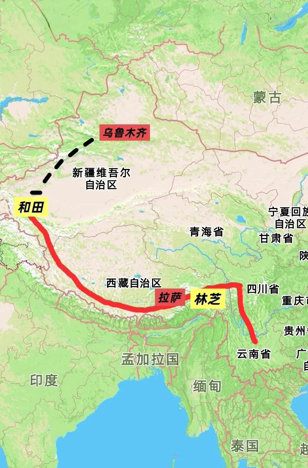 让印度失眠的可不止雅鲁藏布江水电站，还有一个是川藏铁路的修建。这条全长1838