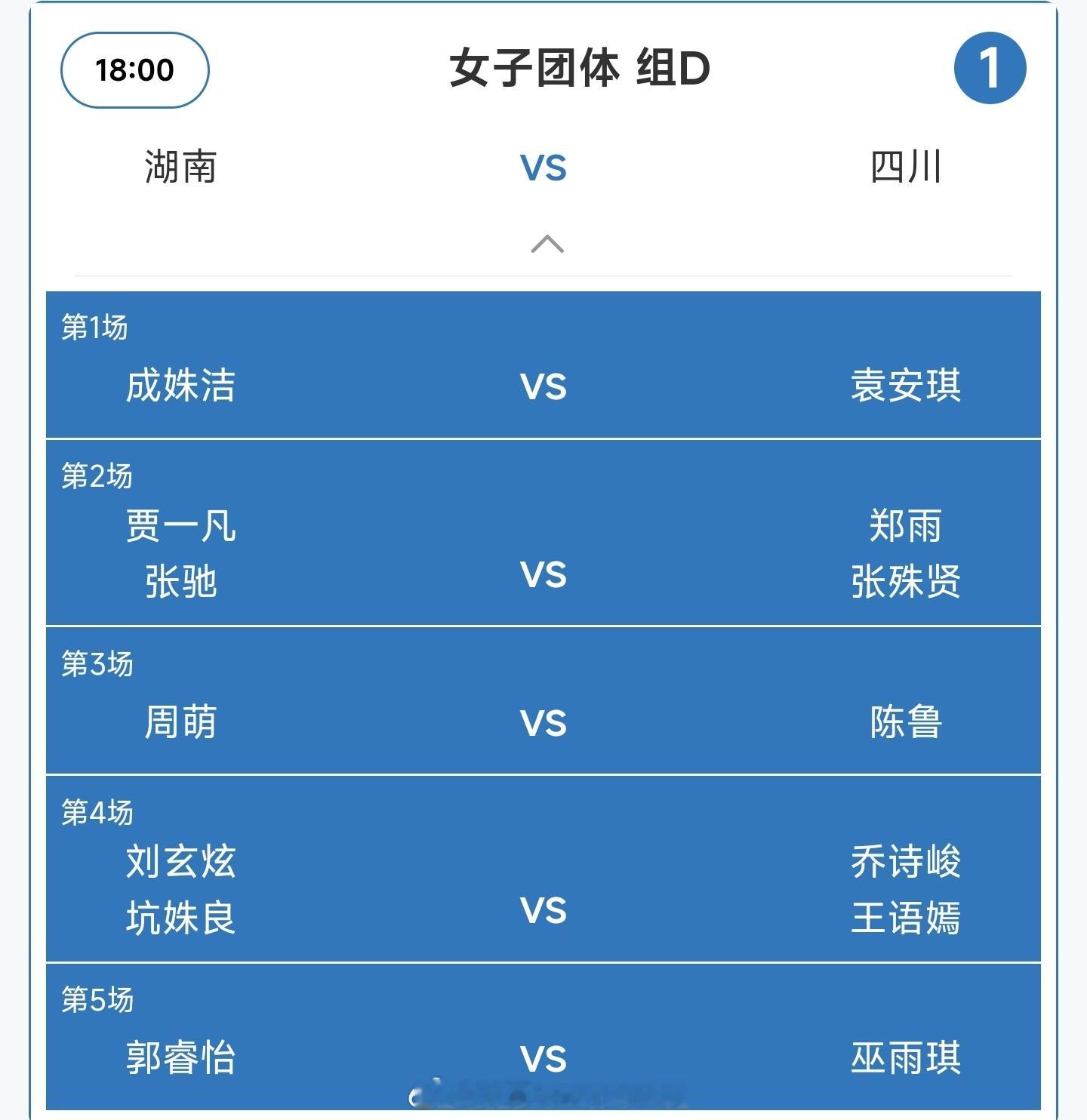 哇哦！今晚可以看到凡贤隔网相对🤩🤩🤩成年组女团D组湖南VS四川1
