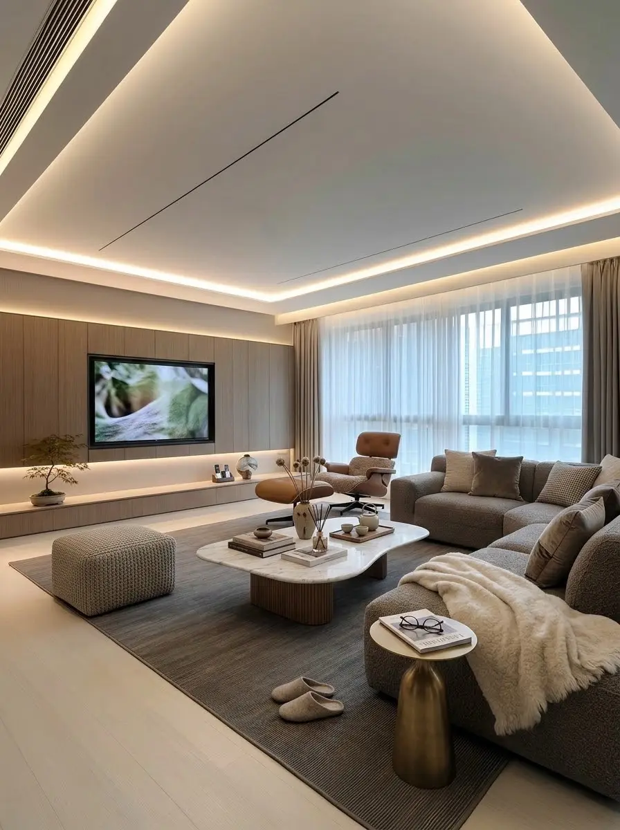 成都成华145㎡意式极简✨。本案位于成都成华区，是一套145㎡的意式极...